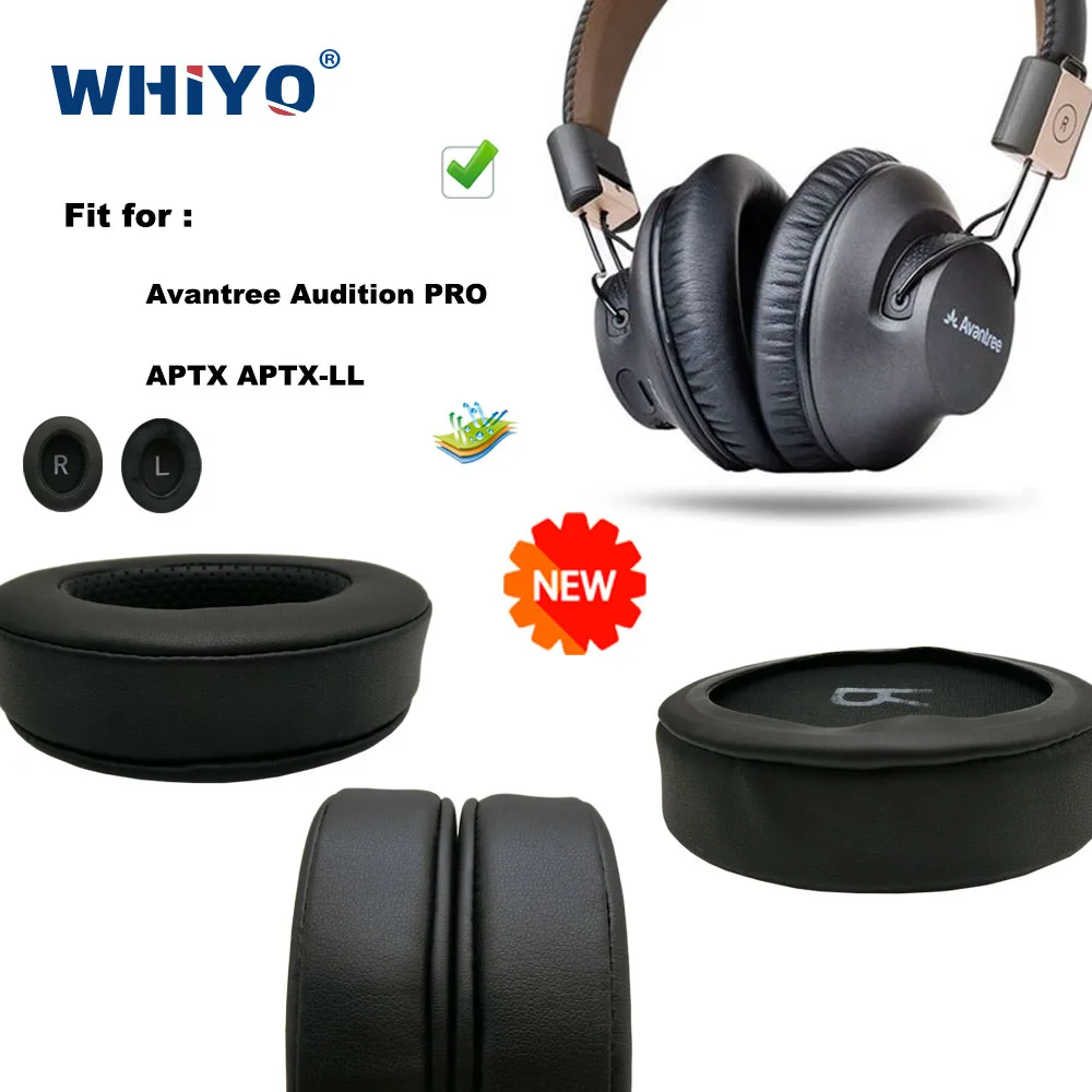 ترقية جديدة استبدال بطانة للأذن ل Avantree Audition PRO APTX APTX-LL سماعة أجزاء وسادة جلدية المخملية سماعة الأذن