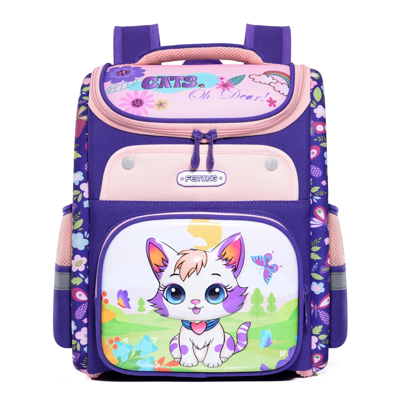 Children School Bags for Girls Orthopedic Waterproof Backpacks Child Cartoon Printed Book Bag 3D Satchel Knapsack