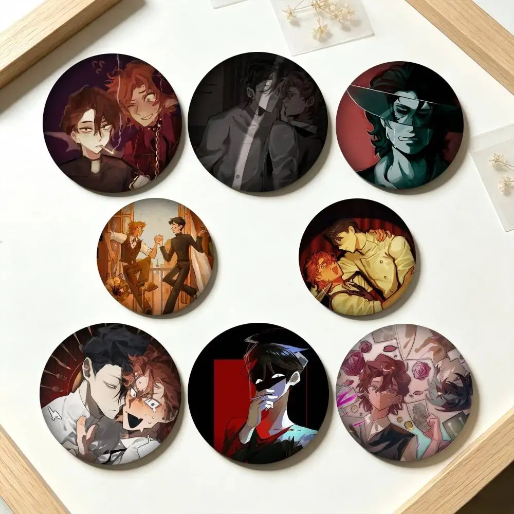 V-Vincent R-Rody Horror Game 25mm 32mm 44mm 58mm 75mm Brooches Badges Pins for Accessories Gift