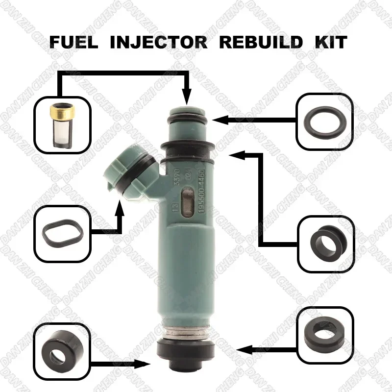 

Fuel Injectors Seals O-Ring Repair Filters for 2004-2005 Mazda RX-8 1.3L Turbo 195500-4460