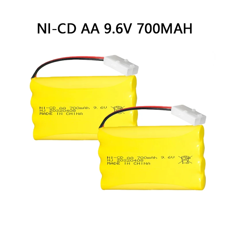 جديد 9.6 فولت 700 مللي أمبير بطارية NiCD للتحكم عن بعد Rc سيارات الدبابات الروبوتات قارب السفينة اللعب البنادق AA 9.6 فولت بطارية قابلة للشحن
