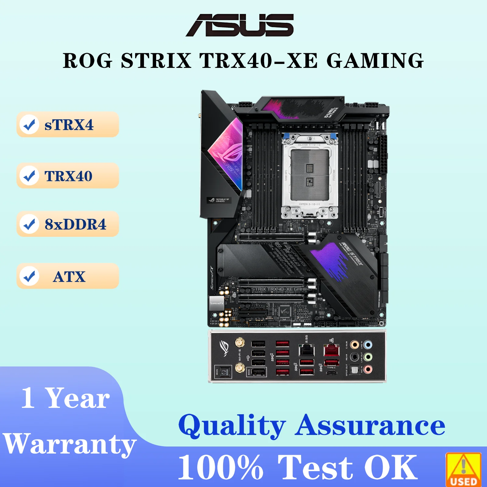 Tarjeta Madre ASUS ROG STRIX TRX40-XE GAMING, Socket sTRX4, CPU DDR4 4666(OC) MHz, Chipset de Memoria TRX40, Placa Base ATX