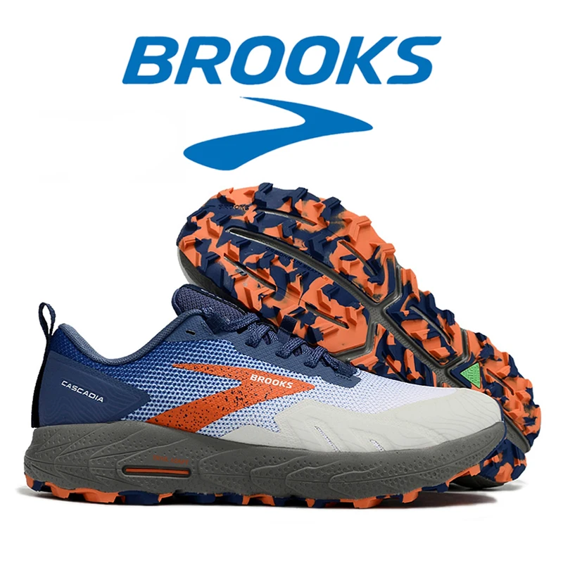 BROOKS Cascadia 17 Running Shoes  Men's Shoes Autumn and Winter Lightweight Sports Shoes Men's Shock-absorbing Rebound Shoes