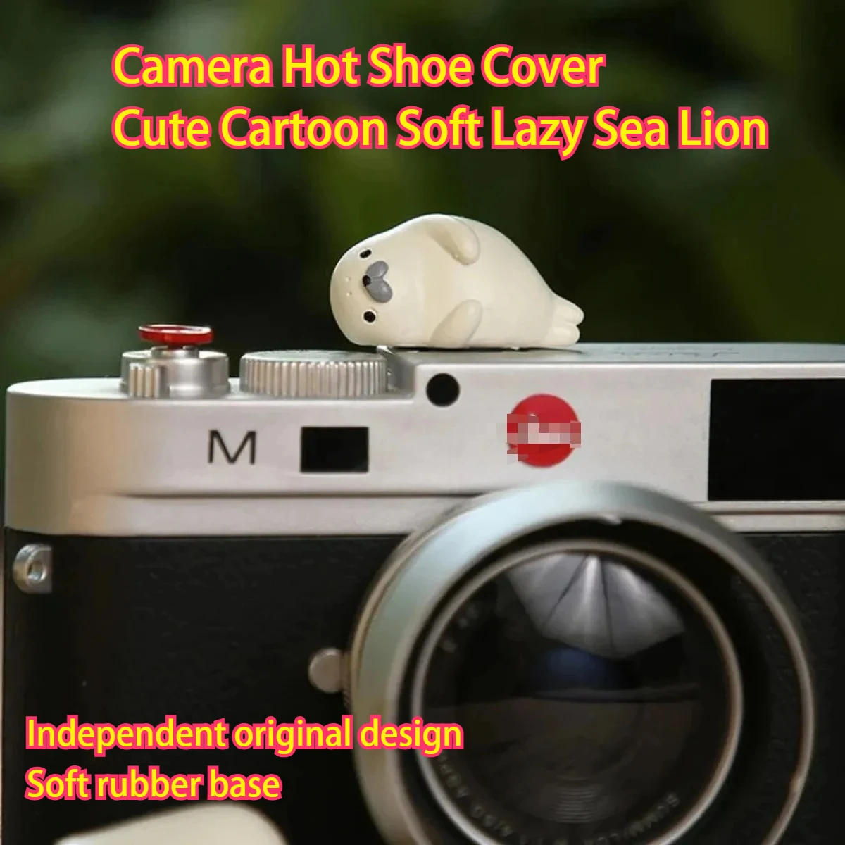 كاميرا غطاء الحذاء الساخن فلاش حامي غطاء لطيف الكرتون لينة الحيوان كسول أسد البحر لكانون فوجي لايكا نيكون سوني A7 A6400 ZVE10