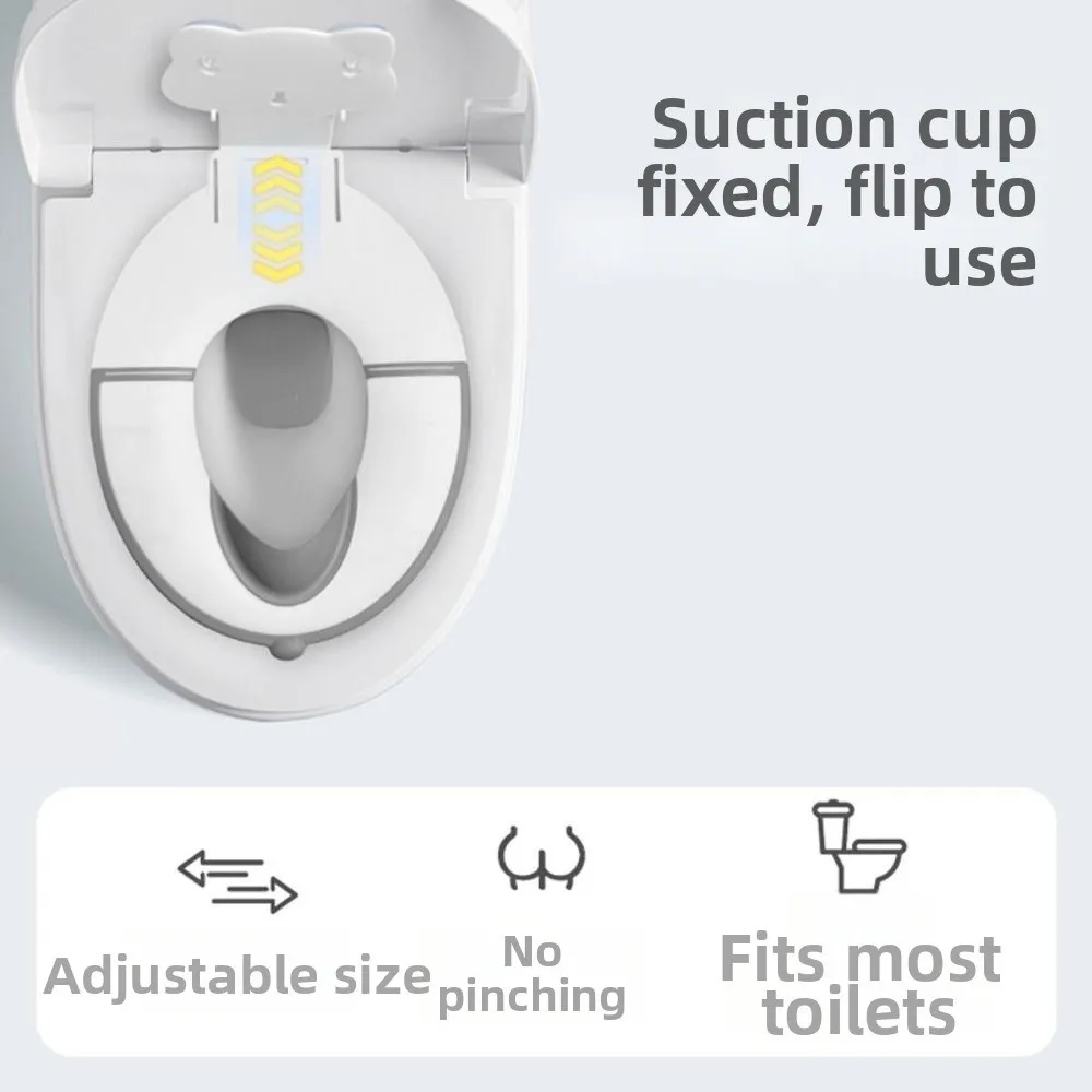 Splash-proof Baby Folding Potty Seat Universal Adjustable Portable Toilet Seat Cover Waterproof Nonslip Toilet Seat Gasket