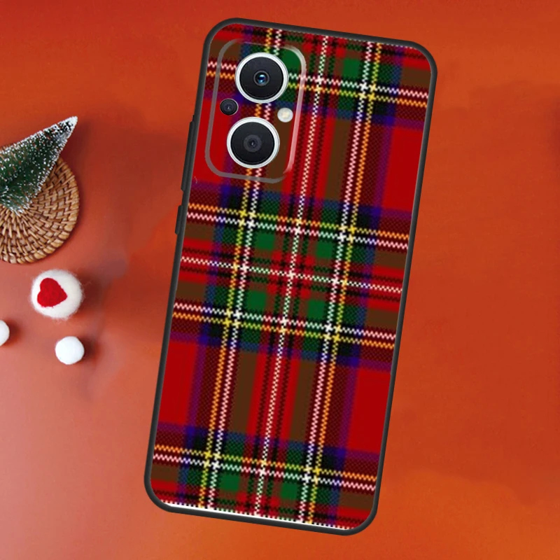 Чехол Clan Stewart с клетчатым узором для OPPO Find X8 X6 X9 Pro Reno 7 8 Lite 10 12 13 14 15 11F 12F 13F 14F