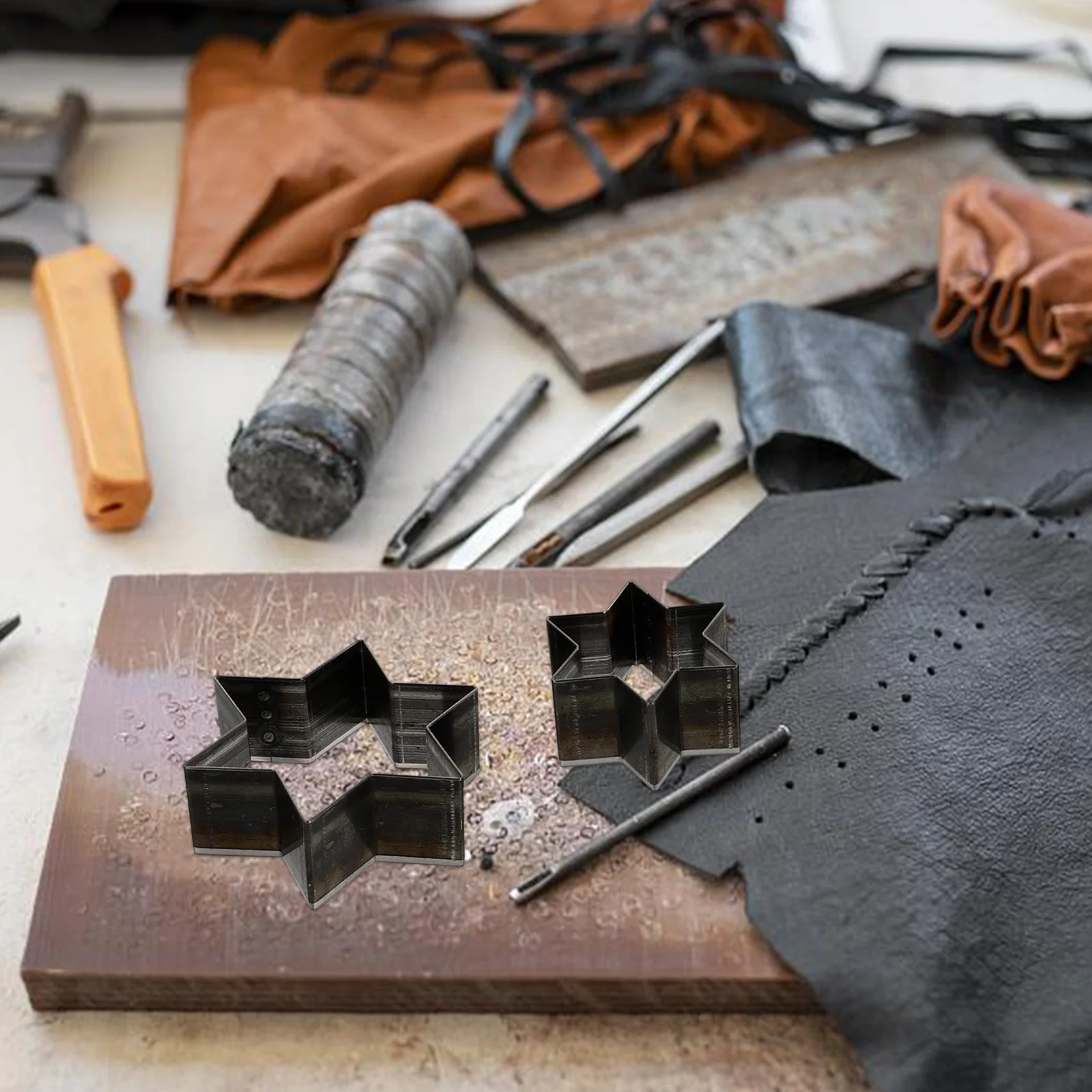 

5Pcs Craft Cutting Mold Exquisite Workmanship Punch Cutter for Polymer Clay Fabric Layered Materials DIY Tool