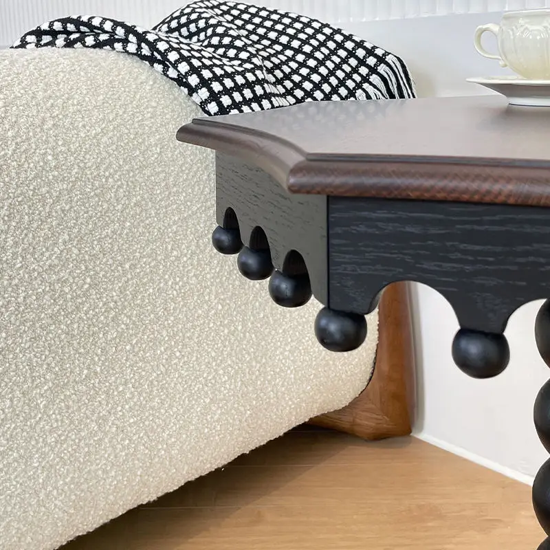 Solid wood living room sofa edge few movable creative small table bedside table