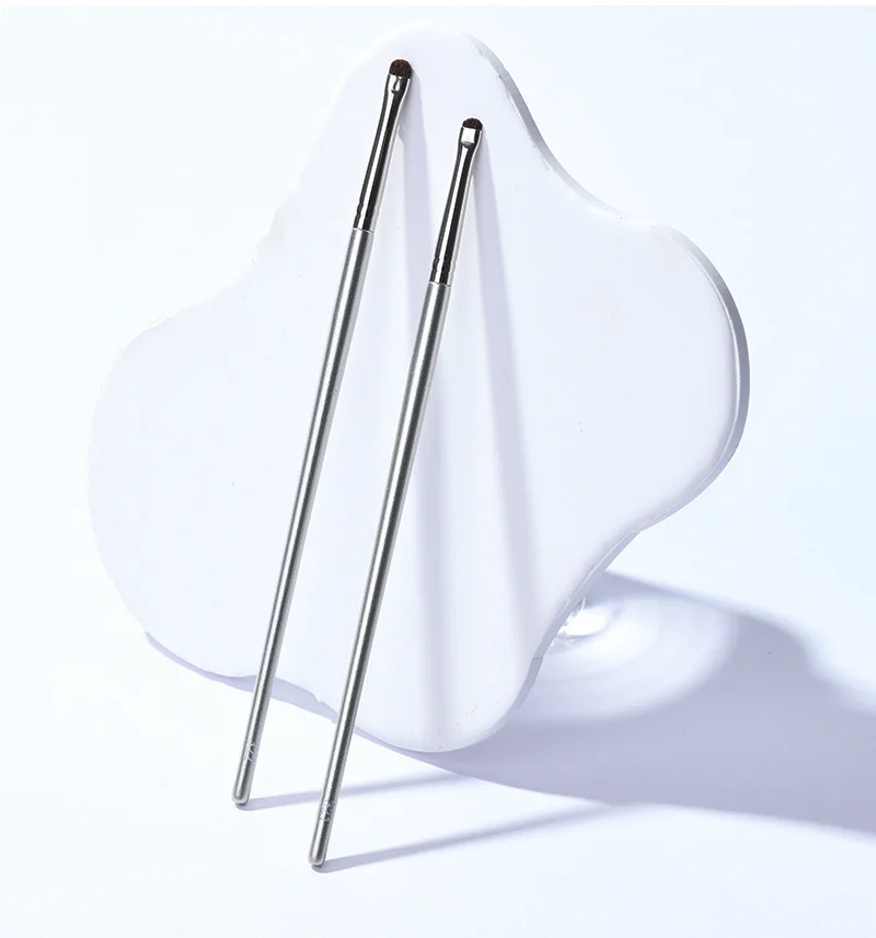 3 Stück Pony Hair Augen-Make-up-Pinsel – Eyeliner-Detaillierung, Misch- und Concealer-Pinsel mit Kupferhülsen für präzise Anwendungen