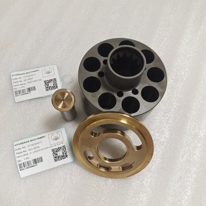 Hyunsang Excavator Parts Cylinder Block Valve Plate Piston As 165-3839 1653839 165-3847 1653847 For E312C 312C 312D