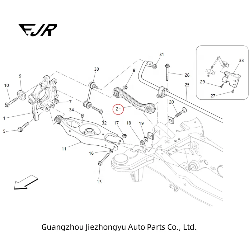 Superior e inferior suspensão traseira Swing Arm, Maserati Ghibli M157 QuattroteM156 670007252 670007251 670006273 670002808