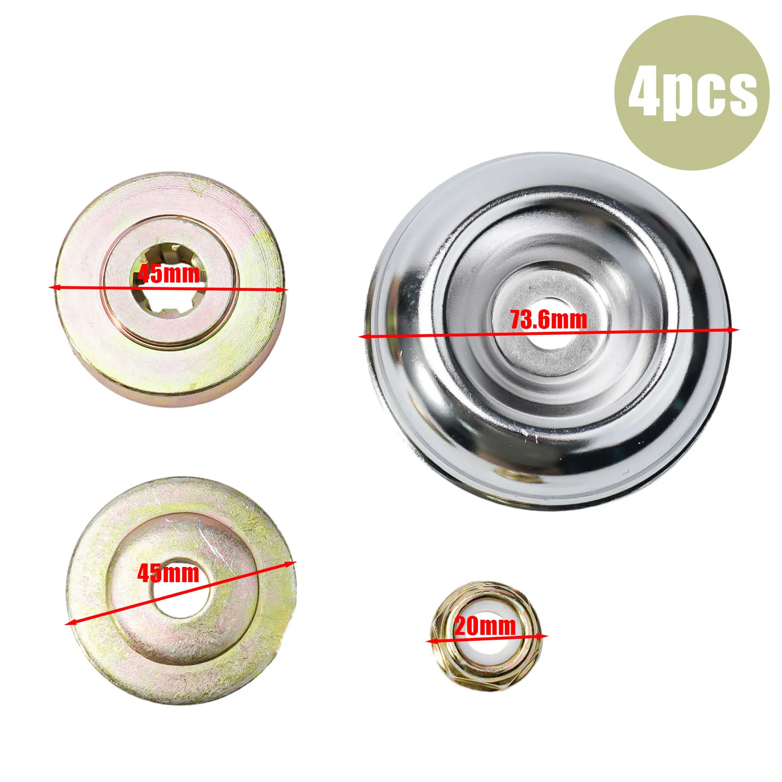 4 Pieces Adapter Repair Kit for Snipper Trimmer Head Lawn Mower Brushcutter Replacement for CG430 520 260 330 Models