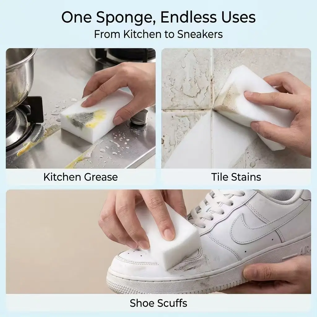 Disposable Magic Cleaning Sponge Eraser Multi-functional for Kitchen Shoes Tile