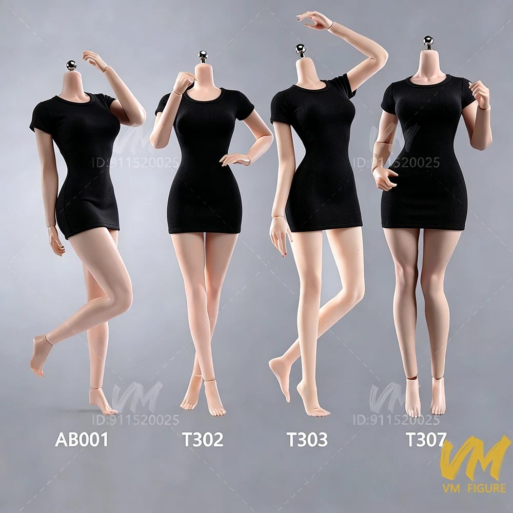 ANT AB001 T302 T303 T307 1/6 Scale Woman Super Flexible Body 12 inches Pale Normal Suntan skin Female Soldier Action Figure Body