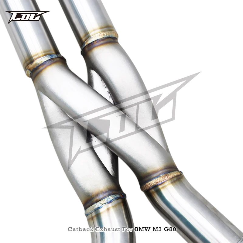 COC Stainless Steel Z Pipe Equal Length Mid Pipe Exhaust for  M3/M4/M2 G80/G82 /G87 3.0T 2021-2024 Sport Exhaust Middle Pipes