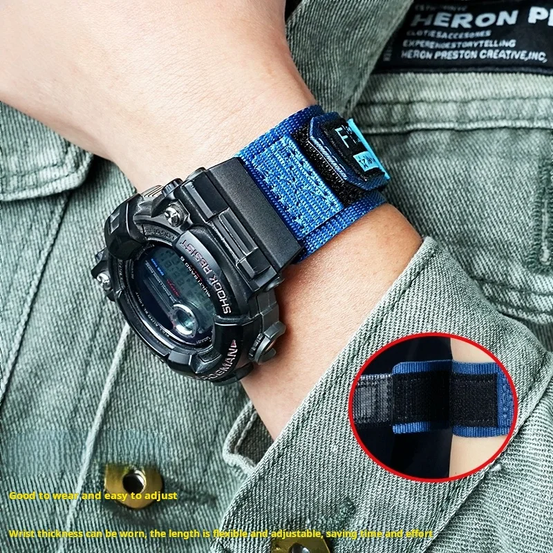 Bracelet de montre en Nylon pour Casio G-SHOCK 6th Frogman GWF-D1000B hommes modifié sport respirant toile bracelet de montre bracelet accessoires