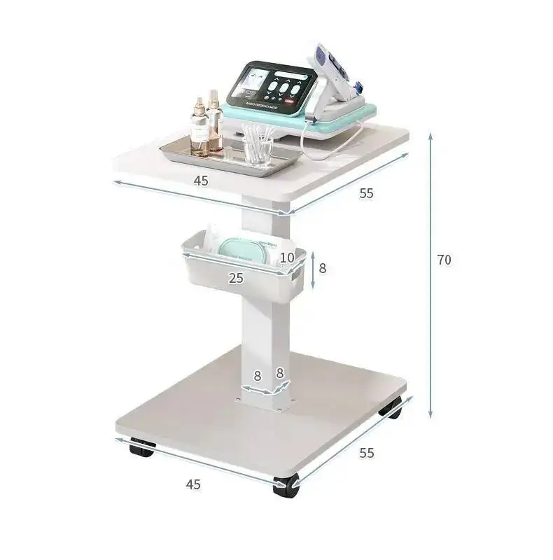 عربة عربة تصفيف الشعر بكرات سبا مساعدة منظم مستحضرات التجميل مساعد معدات الصالون الأثاث مانيكير دعم عجلات السيارة #2