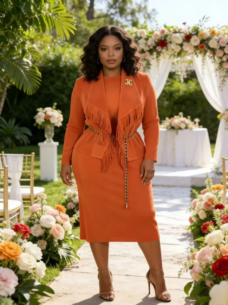 Miyake-Conjunto plisado de moda para mujer, cárdigan elegante con solapa nueva, chaqueta y vestido interior, conjuntos de dos piezas, otoño 2025