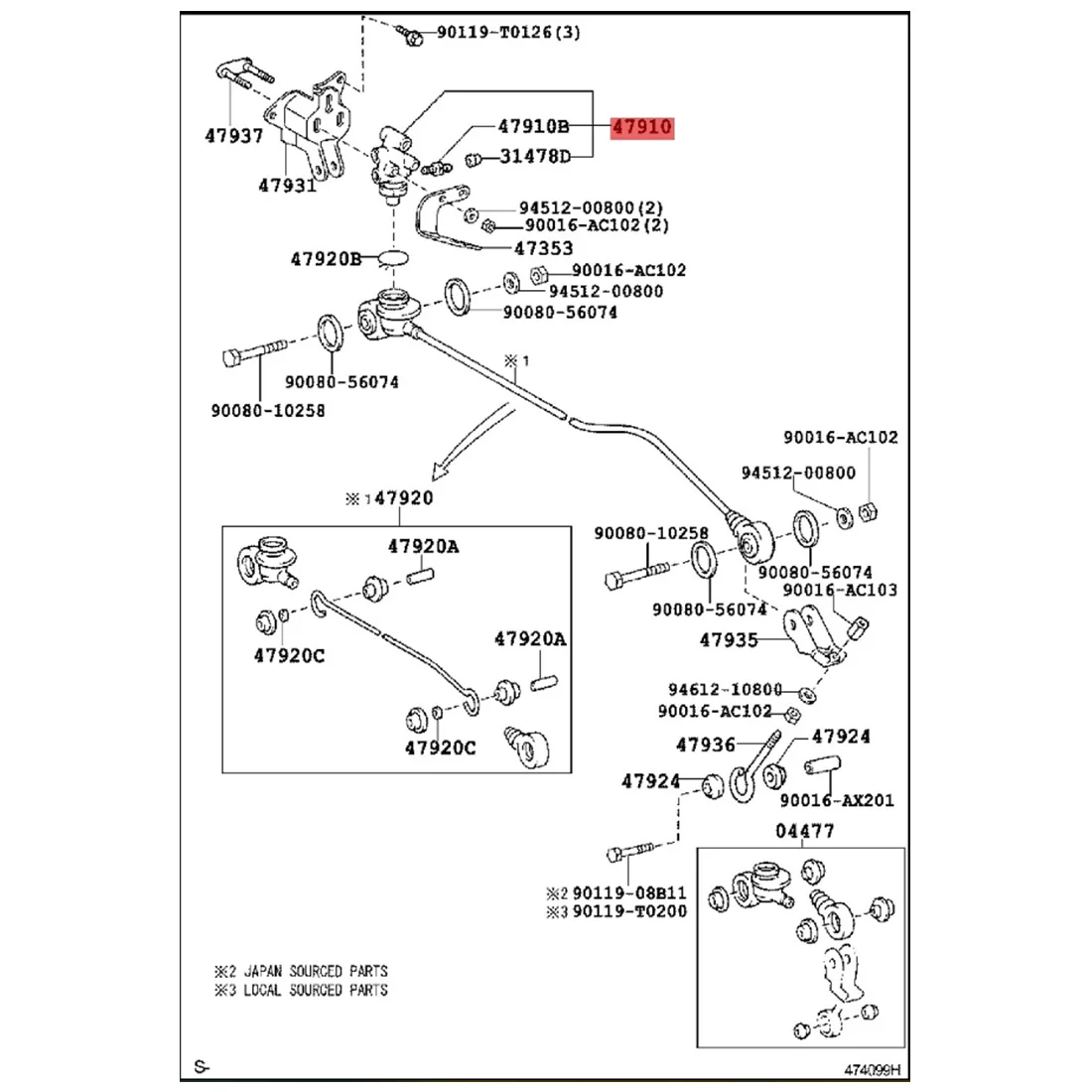 자동차 브레이크 부하 감지 비례 밸브 어셈블리, Toyota Hilux KUN25 2004-2008 479100K020, 47910-0K020