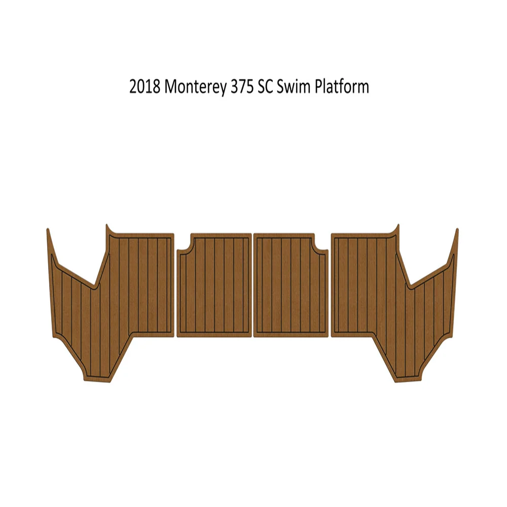 

2018 Monterey 375 SC Swim Platfrom Step Pad Boat EVA Foam Faux Teak Deck Floor