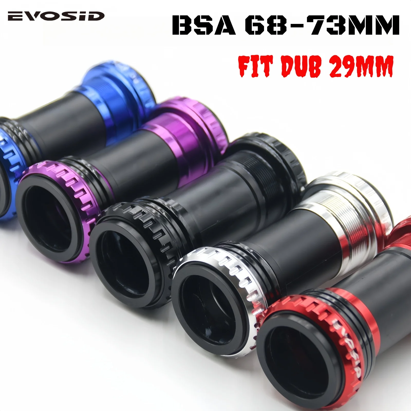 

EVOSID MTB Bike Bottom Bracket Road Bicycle BB BSA 68/73mm Thread Sealed 2 Bearing BB For SRAM dub 29mm Bottom Bracket Bike Part