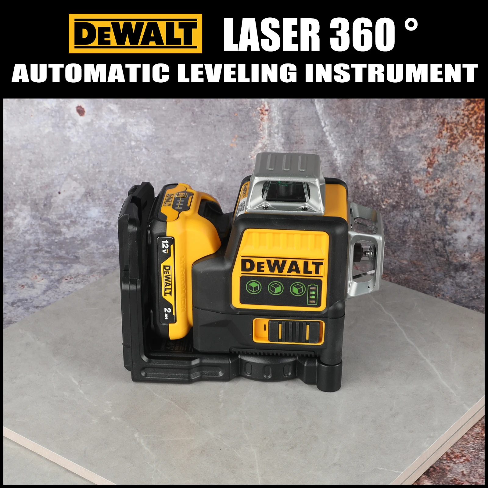 NEWDEWALT DW089LG 12 lines Laser Level 360 Self-Leveling Laser Level Horizontal And Vertical 12V Battery Tool Cross Line