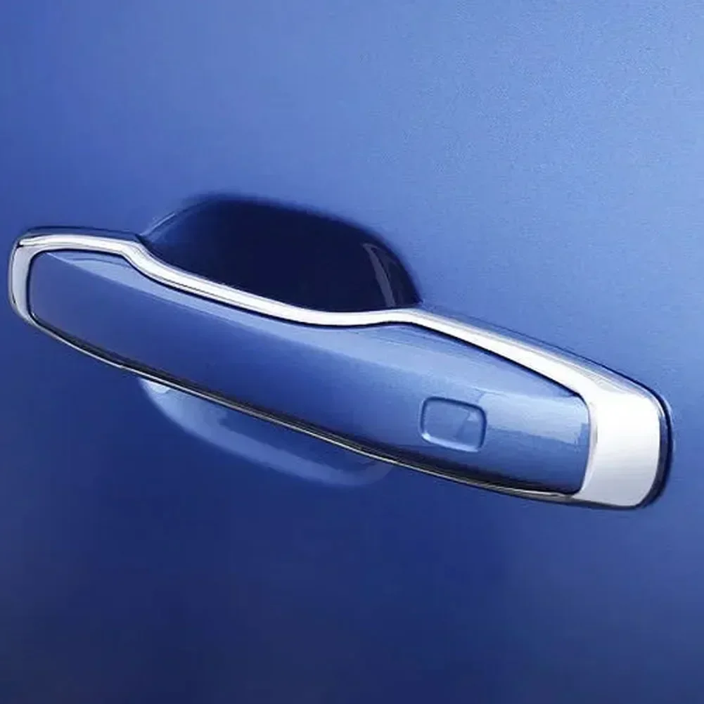 مقبض باب السيارة 10*5*3 سنتيمتر مقبض باب كروم إعداد عالمي عالي مناسب تمامًا لمسة نهائية كروم أنيقة