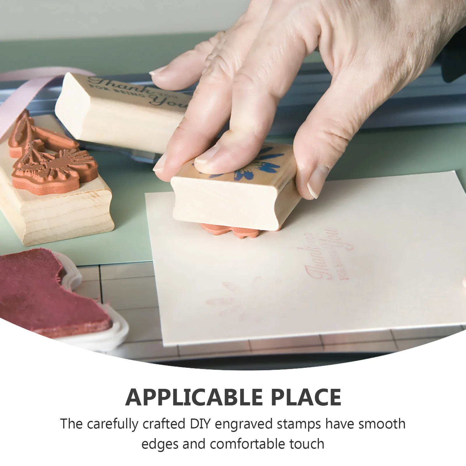 

8pcs Carving Rubber Stamp Brick Engraving Kit Material Waterproof Office Seal Maker Tool for Name Stamps Medals