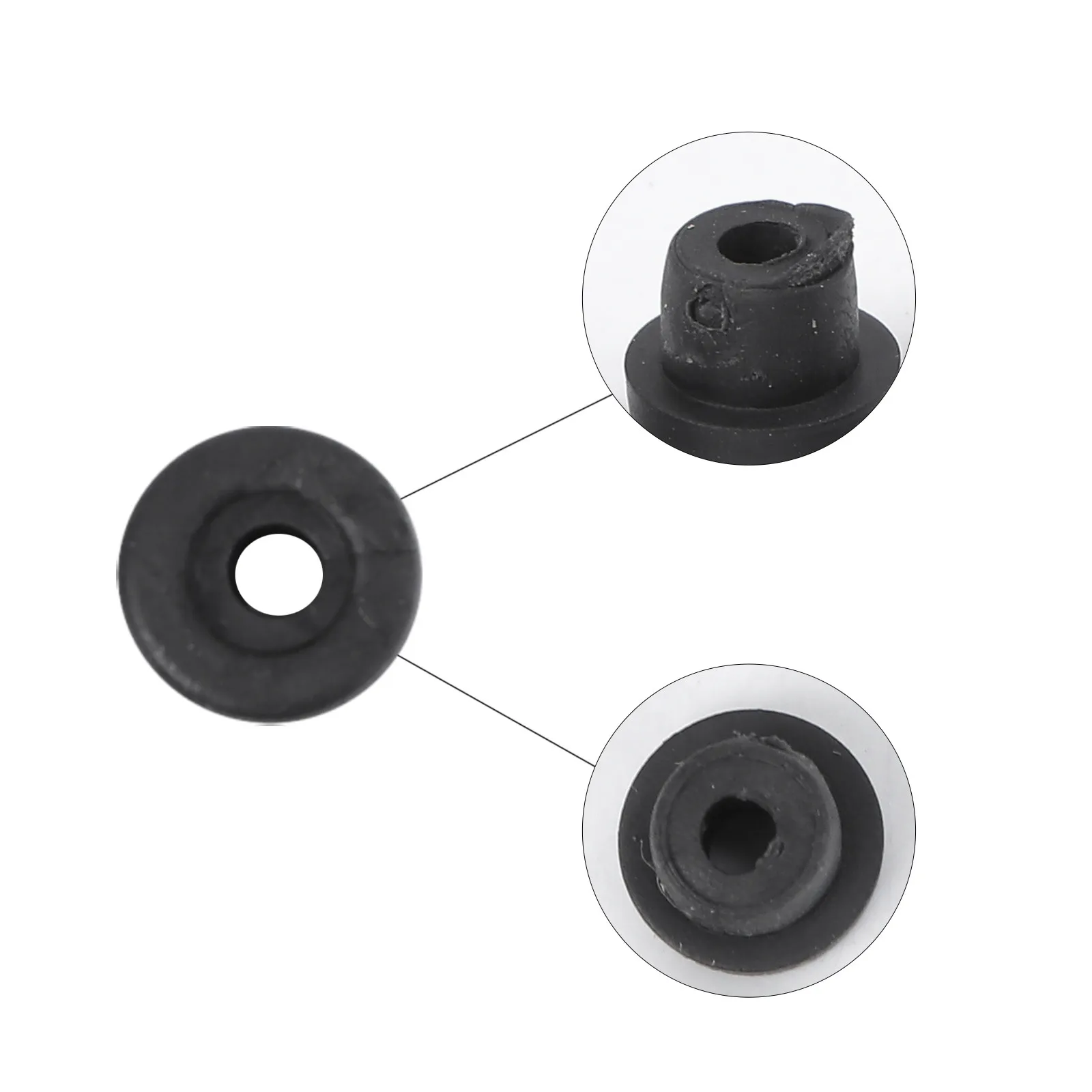 

100 шт. силиконовых втулок-подушечек для игл тату-машинок, обеспечивающих плавную работу и низкое трение