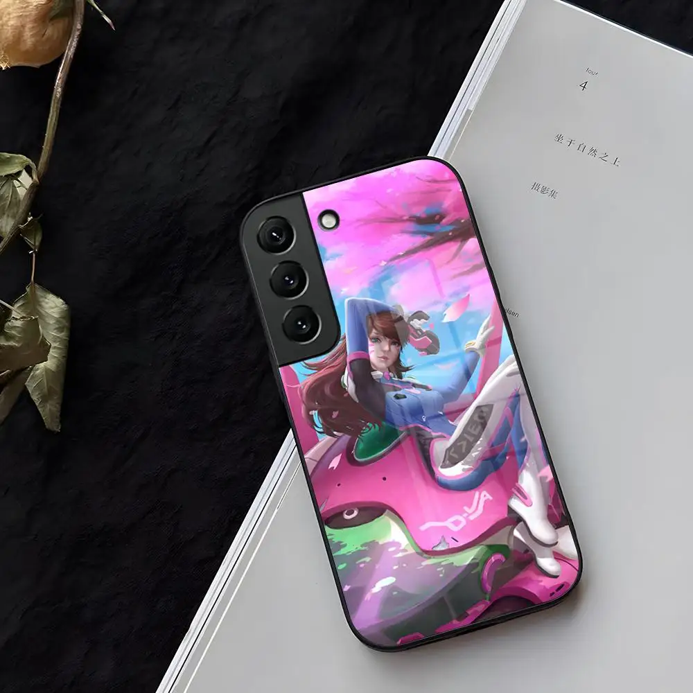 

O-OverwatchS Phone Case Glass for Samsung Galaxy S21 S22 S20 S24 S23 Ultra Fe Plus A34 A54 A24 A52 A53 M54 Coque