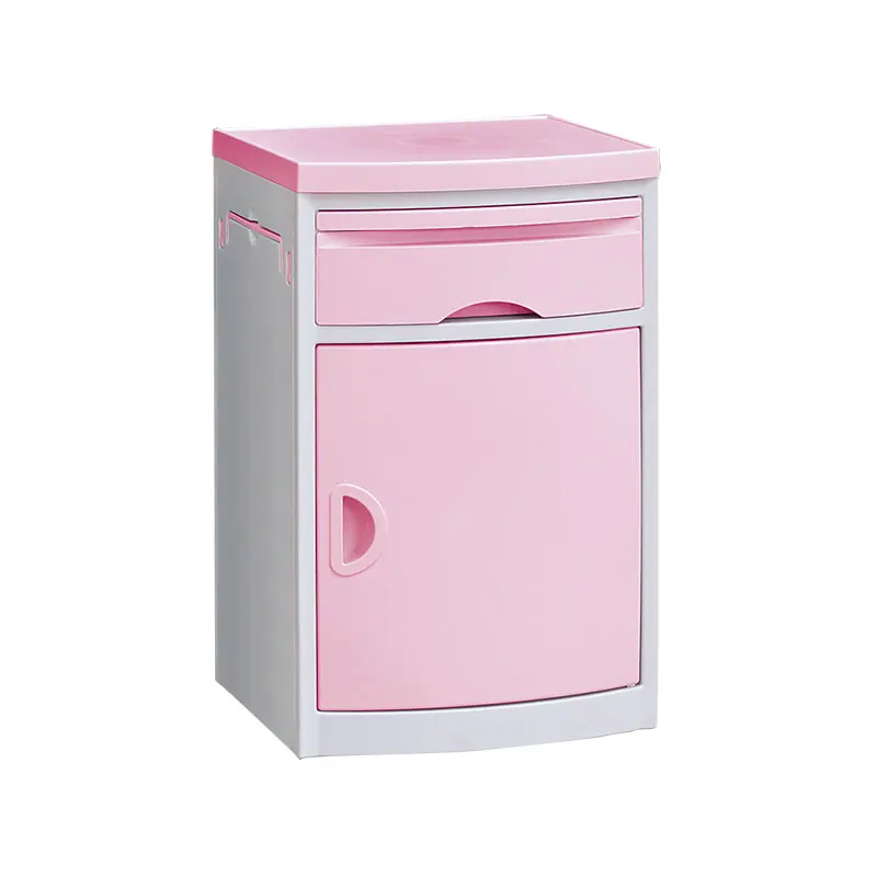 

Many Color Optional Patient Room Hospital Bedside Cabinet ABS Plastic Bedside With Locker