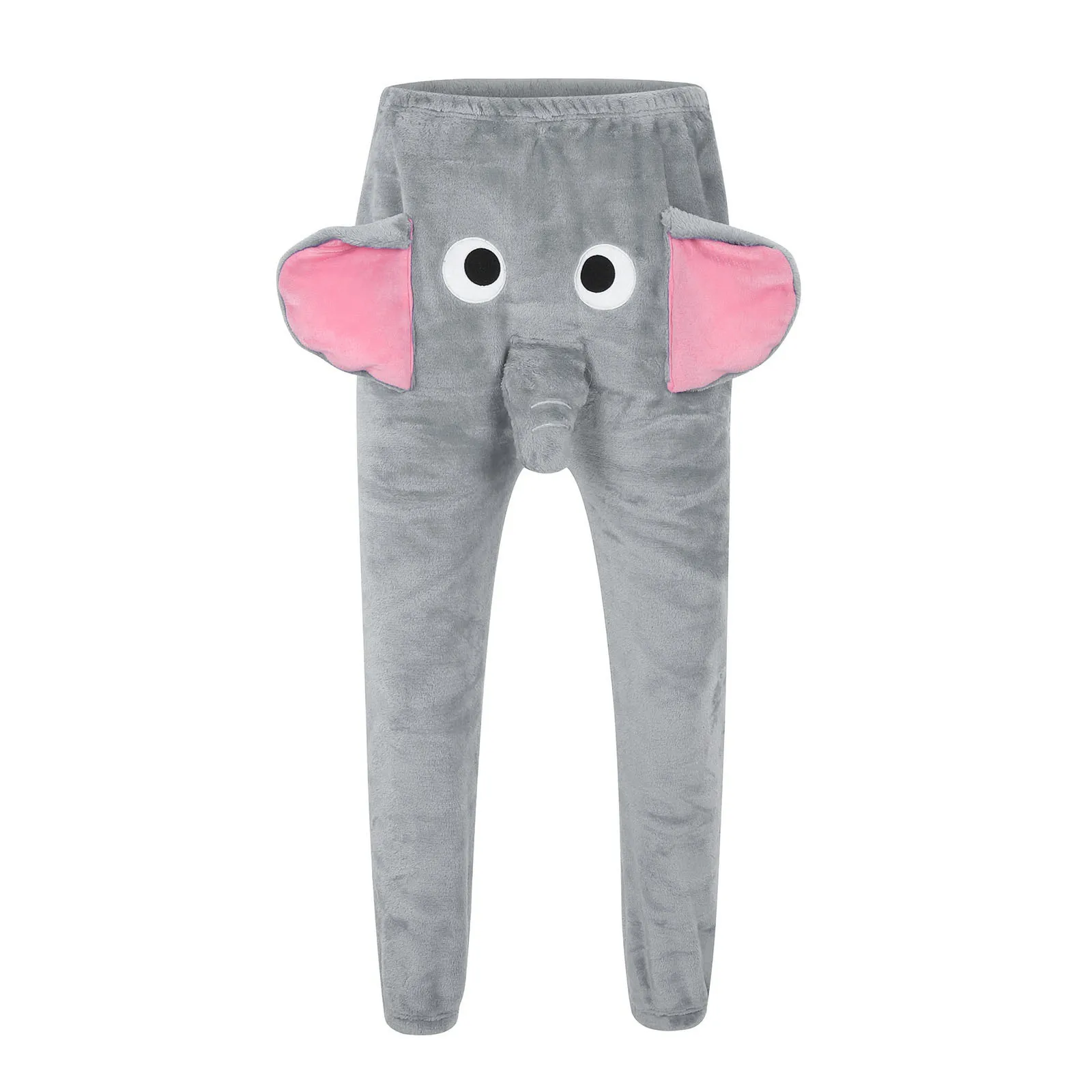 Funny Elephant Men\'s Sleepwear Pants Novelty Humorous Anime Pajamas Pant For Men Autumn Winter Streetwear Pants Pantalon