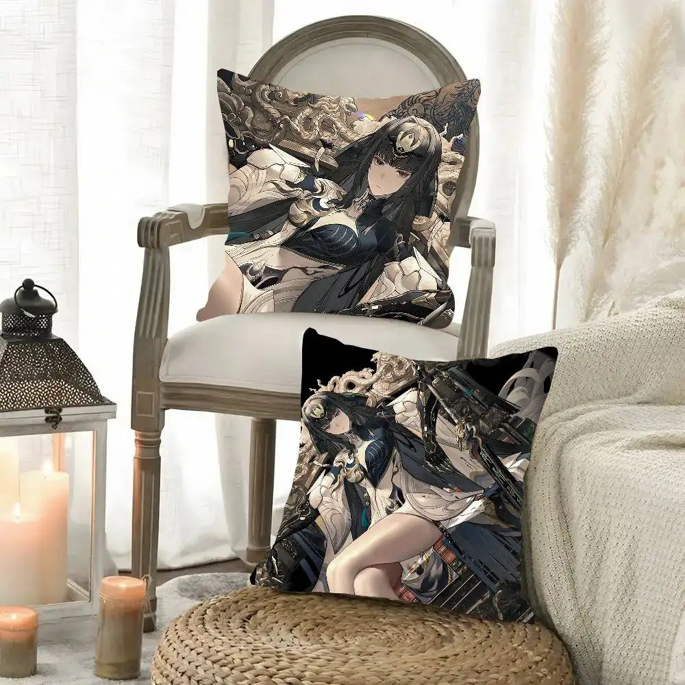 Qu Shukra Animated Mobile Game P-PGR Pillow Case Fashion Square Pillowcase Bedroom Sofa Room Ins Decoration Leisure