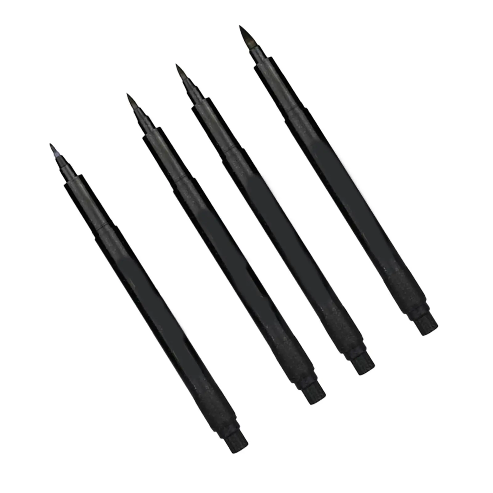 4Pcs Calligraphy Brush Pens Variety Size L Water-Based Ink for Chinese Japanese Calligraphy Brush Markers Lettering