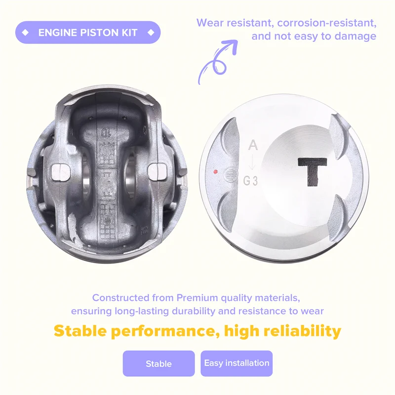 Voor Genesis G70 Kia Optima Sorento Hyundai Santa Sonata 2015-2021 Auto Motor Zuiger Kit 23410-2G450 234102G450 4 stks/partij