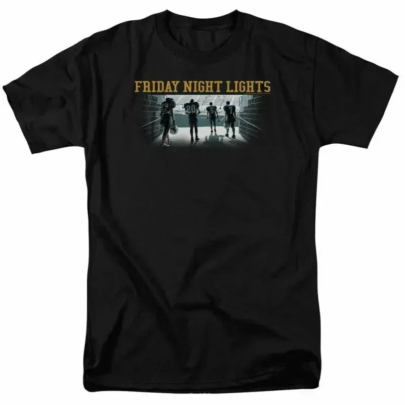 Friday Night Lights Game Time Logo T-Shirt für Herren, lizenziert, klassische TV-Serie, schwarz
