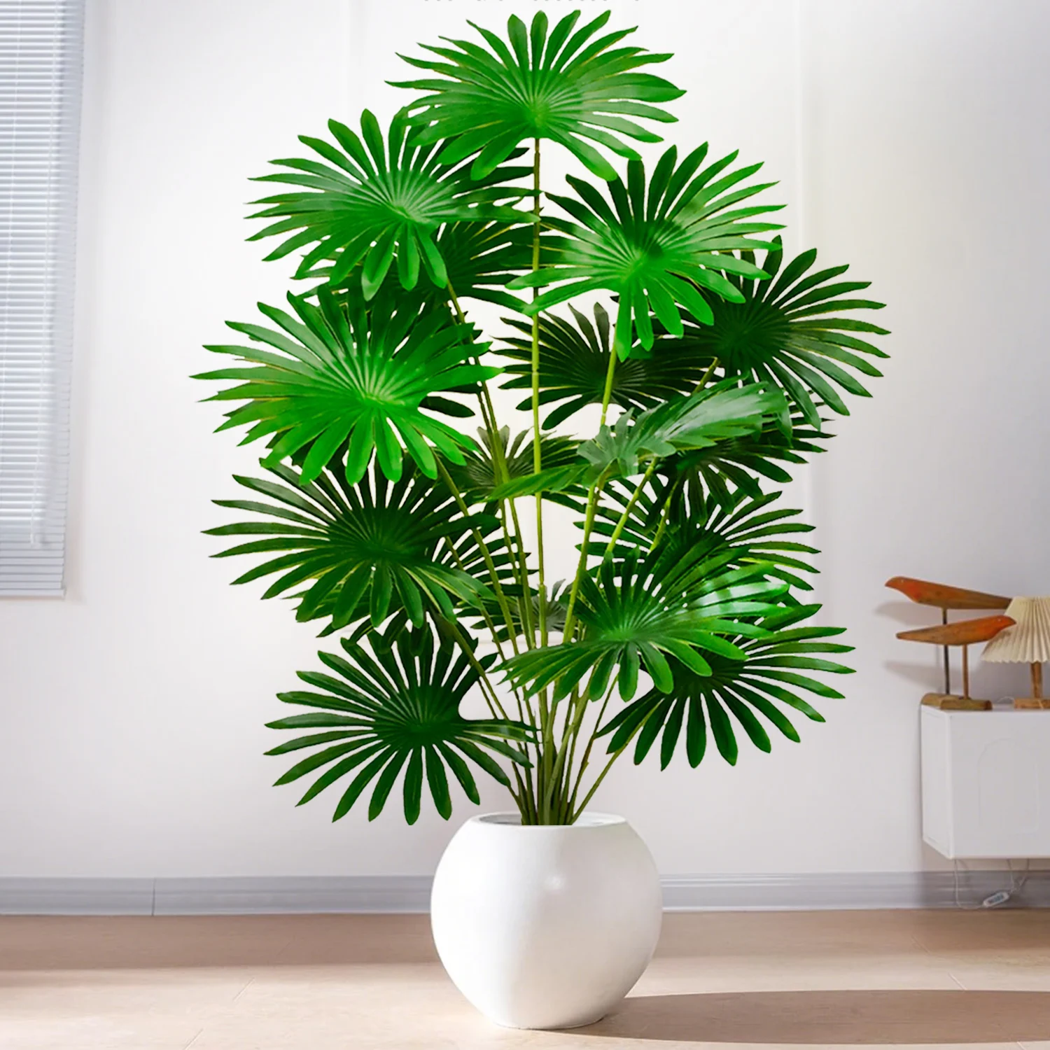 55-105cm/41.33in Artificial fan leaf tropical plant large fake palm office home holiday decoration
