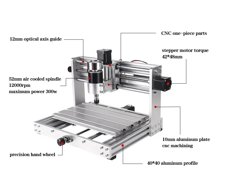 500W 3018 Max Maquinas Cnc Router 2 In 1 Cnc Router And Laser Cutter