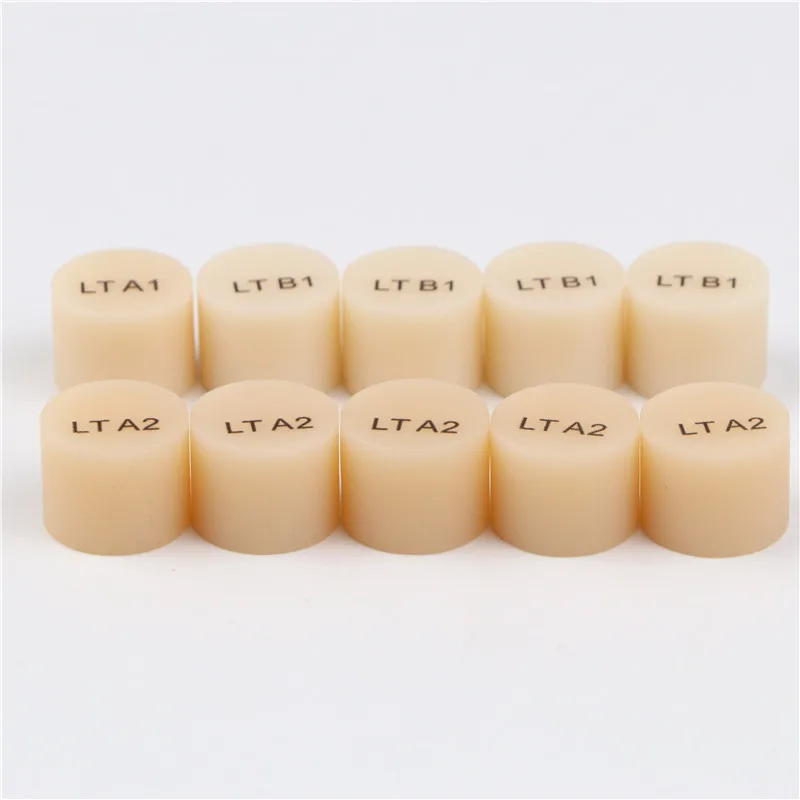 10PC Press Glass Ceramic Ingots Dental Press Disilicate Lithium Block