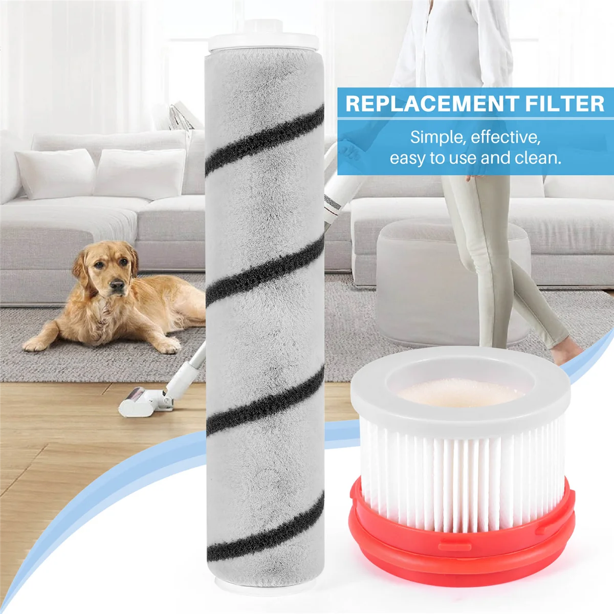 طقم فرشاة دوارة لشاومى دريم ، قطع غيار المكنسة الكهربائية ، فرشاة التنظيف ، الملحقات المنزلية ، V9 ، V9P ، V10