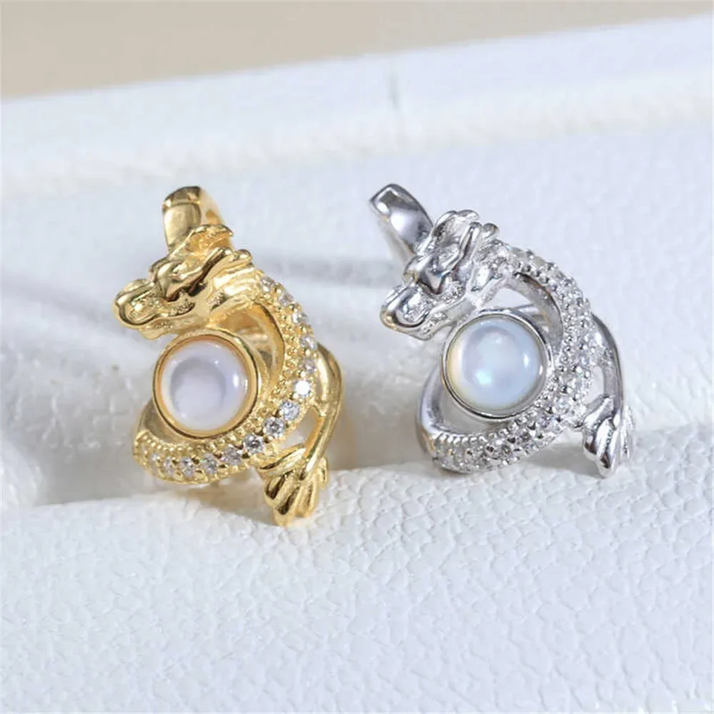 

Подвеска из стерлингового серебра 925 пробы с жемчугом, DIY пустая ободок, чашка, ювелирные изделия для рукоделия, фурнитура для подвески с полыми зубцами