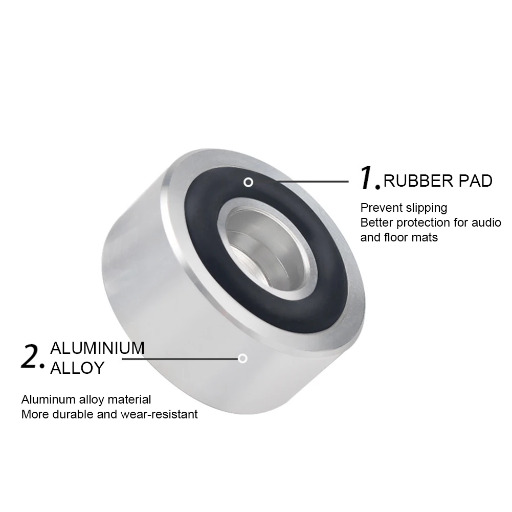 4 Pcs HIFI Speaker Spikes Stand Feet Pad Anti-Slip Speaker Isolation Stand Feet Pad Isolation Absorb Shock Amplifier Base Feet