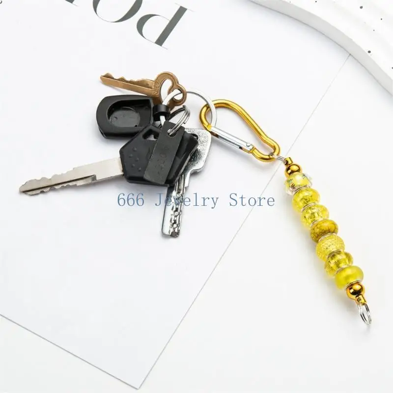 F2TD 2pcs Practical Beaded Carabiner Convenient Backpack and Management Hangers
