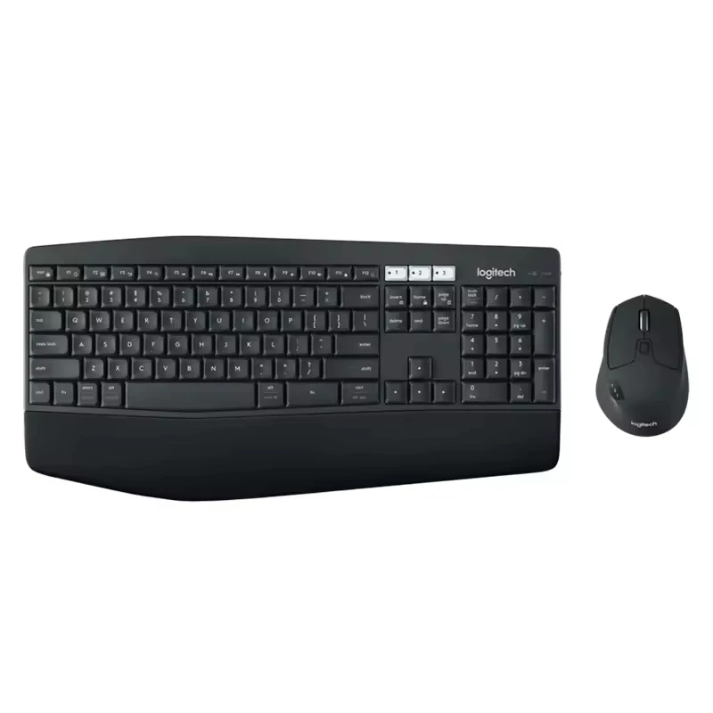 forGenuine Logitech MK850 wireless keyboard and mouse combo with Bluetooth and USB connectivity and an enlarged padded palm rest