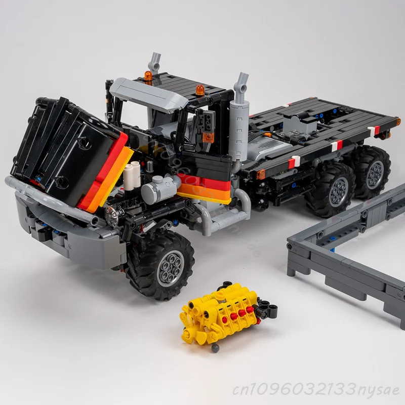Neue technische 42111 MOC DIY 6 × 6 Off Road Truck Classic Super Truck Van Montage Baustein Kinder Lernspielzeug Jungen Geschenke