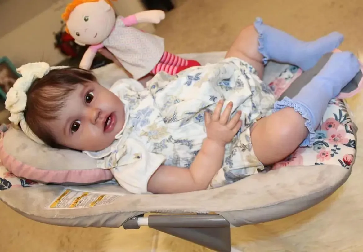 カスタマイズされた提供 24 インチリボーンベビーロッティ手根付き髪すでに完成した人形クリスマスギフト