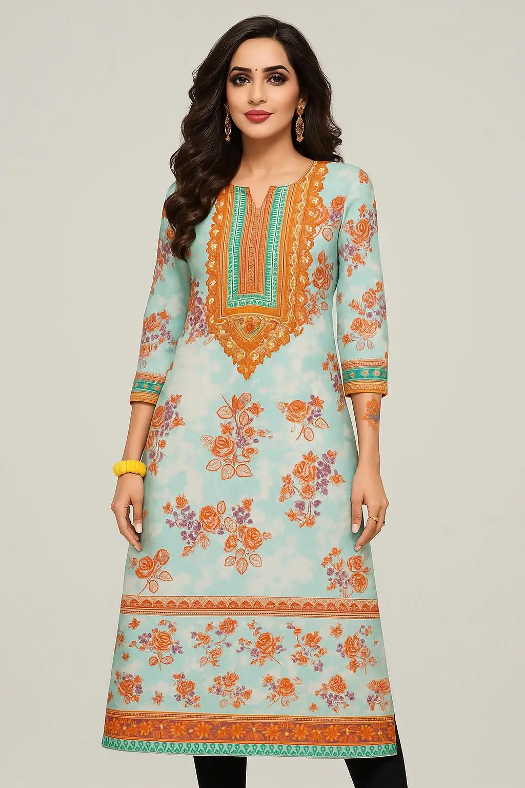 فستان كورت لعام 2026 فستان نسائي عصري وأنيق بأكمام طويلة أنبوب مستقيم فستان متواضع غير رسمي دبي قفطان مغربي #4