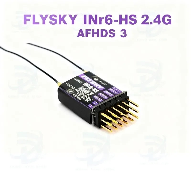 Genuine FLYSKY INr6-HS 2.4G AFHDS 3 Receiver Built-in Height Sensor Newports Interface PPM I.BUS I.BUS2 S.BUS for PL18 Glider