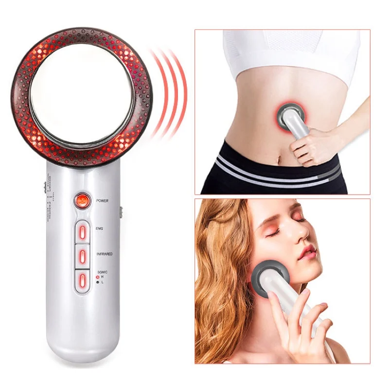 Portable EMS Ultrasonic and infrared Fat and fat Burning Body Slimming machine Facial firming machine 7 in 1