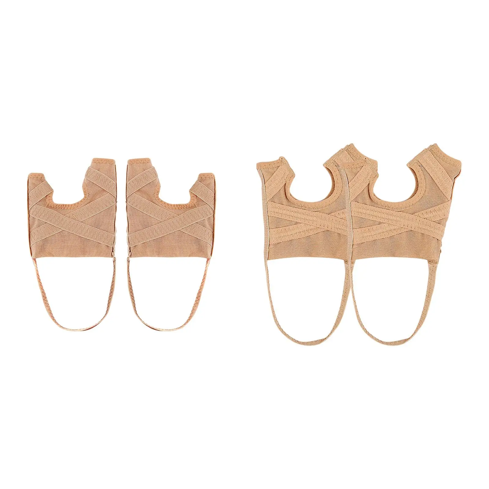 2Pcs Toe Separator Soft Provides Padding Day Night Wearable Mesh Toe Divider